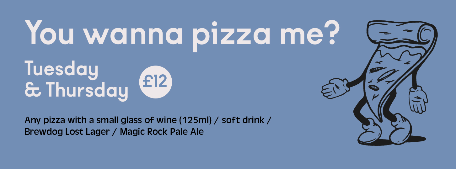 Baravin Aberystwyth Pizza Night Offer. Tuesday and Thursday. £12